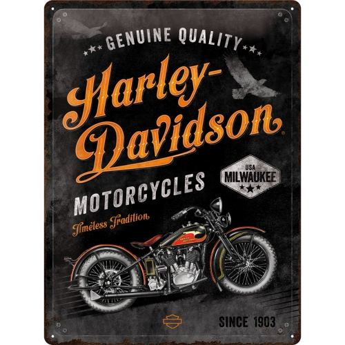 Blechschild Harley-Davidson Timeless Tradition - Nostalgic-Art - 30x40 cm