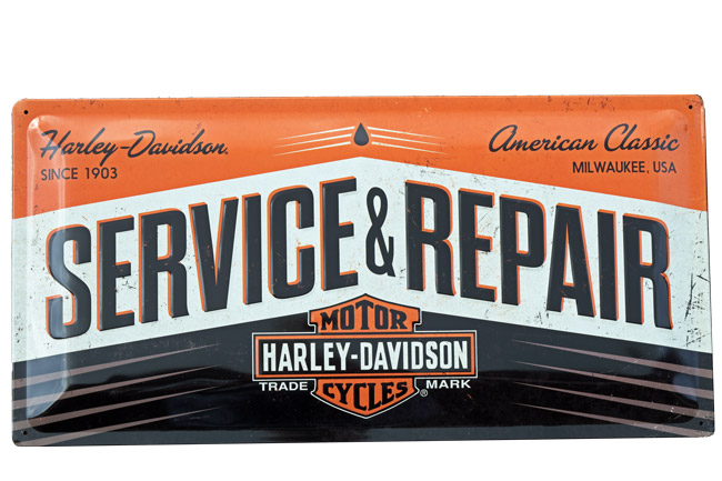 Blechschild Harley-Davidson Service & Repair - Nostalgic-Art - 50x25 cm
