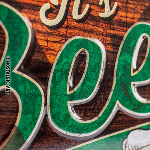 Beer O' Clock Glasses Blechschild - Nostalgic-Art