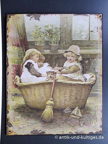 Blechschild Kinder - 20x25 cm