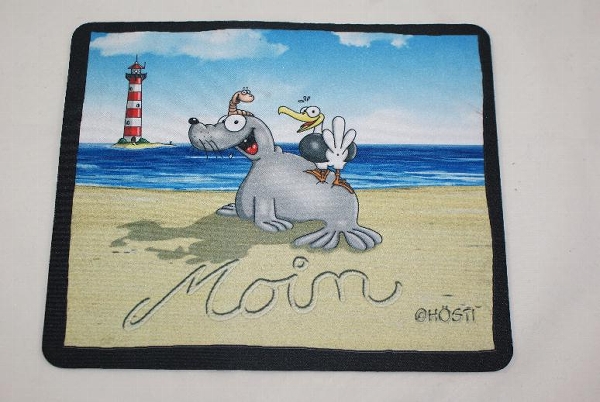 Hösti Mousepad Moin mit Leuchtturm - 22x18 cm