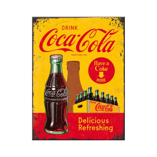 Coca Cola Kühlschrank-Magnet - Nostalgic-Art - 6x8 cm