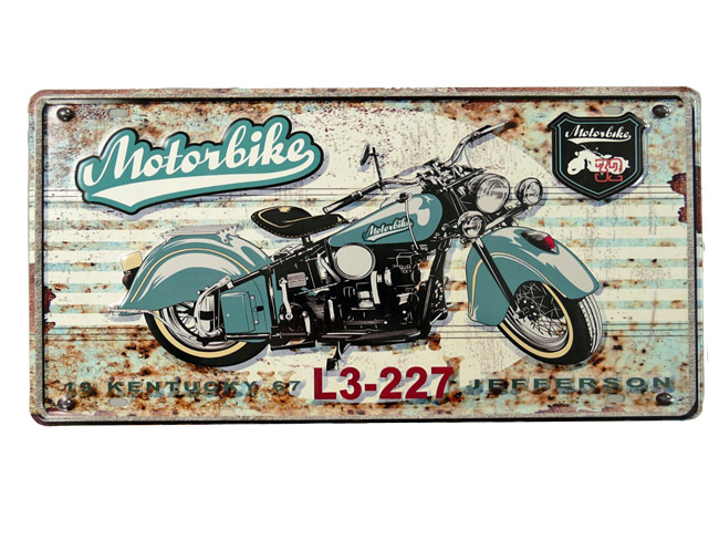 Blechschild Motorbike Kentucky - 40x20 cm