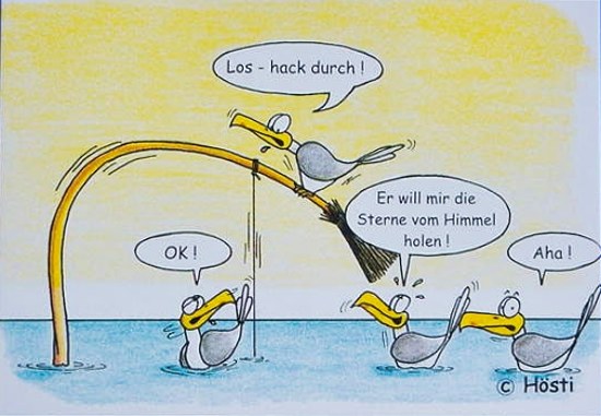 Los-Hack durch! - Emma-Postkarte
