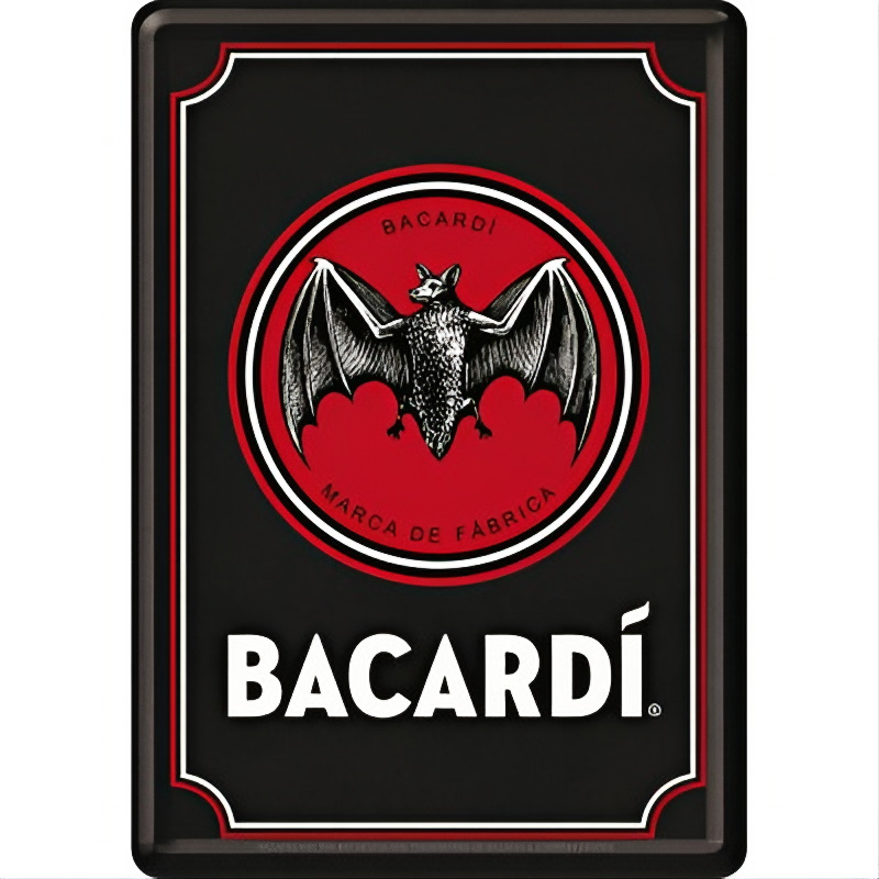 Bacardi Blechpostkarte | Kult zum Verschicken & Sammeln - Nostalgic-Art - 10x14