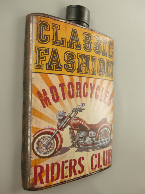 Blechschild Kanister Motorcycles Riders Club - 24x50 cm