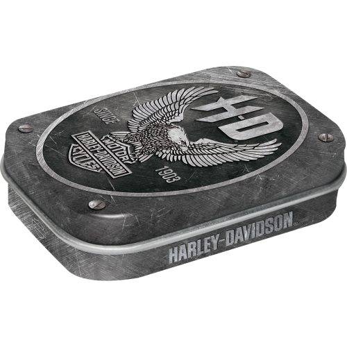 Kleine Dose Harley-Davidson Metal Eagle Pillendose - Nostalgic-Art