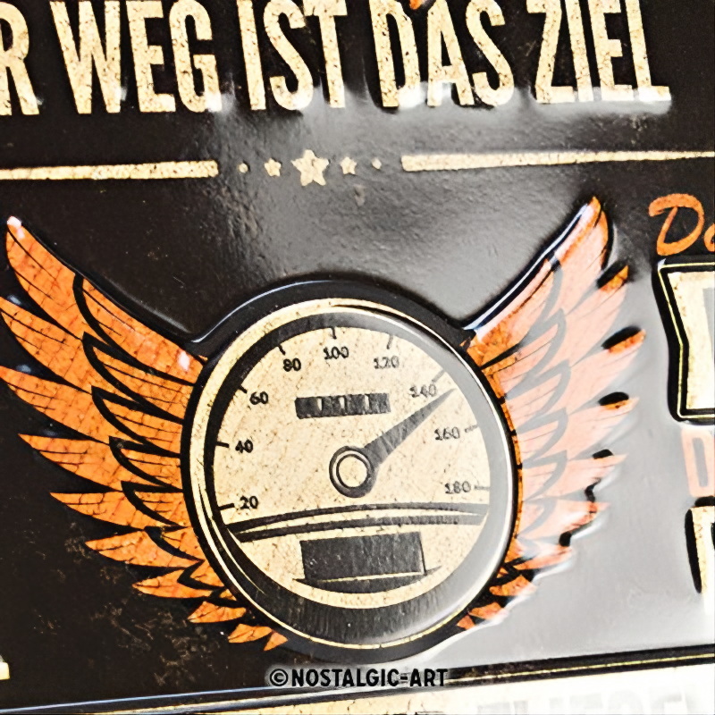 Blechschild Motorrad Gesetze – Must-have für Biker & Motorradfans – 20x30 cm