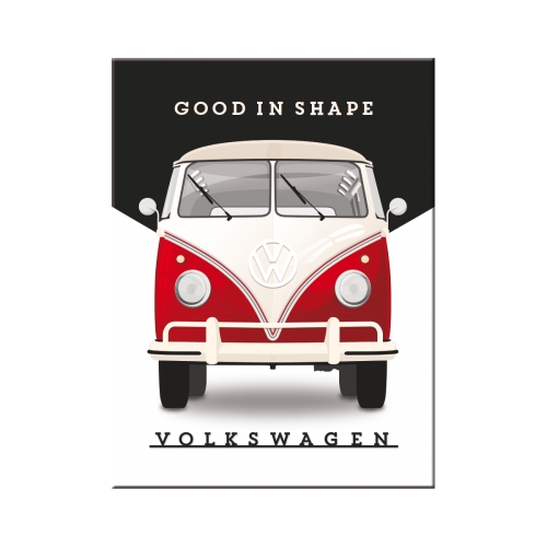 Kühlschrank-Magnet VW Bulli Good in Shape - Nostalgic-Art - 6x8 cm