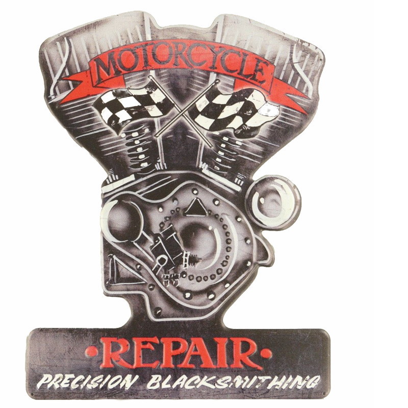 Blechschild Motorcycles Repair - 42x32 cm