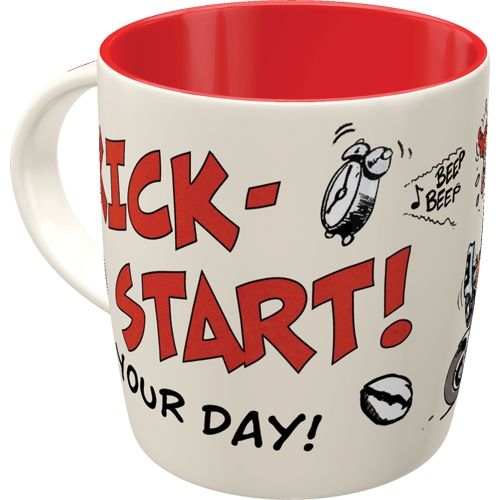 MOTOmania Tasse Kick Start Your Day - Nostalgic-Art - 8,5 x 9 cm