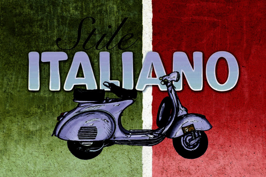Blechschild Vespa im italienischen Kult-Design – Vintage Wanddeko für echte Roller-Fans, 20x30 cm