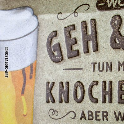Wo ich geh und steh Blechschild - Nostalgic-Art - 20x30 cm