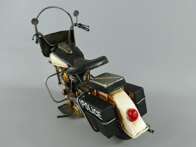 Motorrad Police Harley Blechmodell - 37 cm