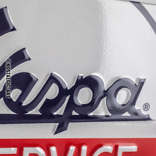 Hängeschild Vespa Service - Nostalgic-Art - 20x10 cm
