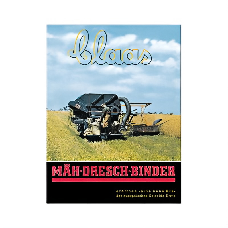 Claas Mähdreschbinder Kühlschrank-Magnet - Kleiner Magnet, große Landliebe! - Nostalgic-Art - 6x8 cm