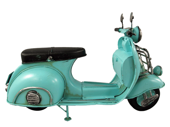 Scooter Motorroller Vespa Blechmodell - 28 cm