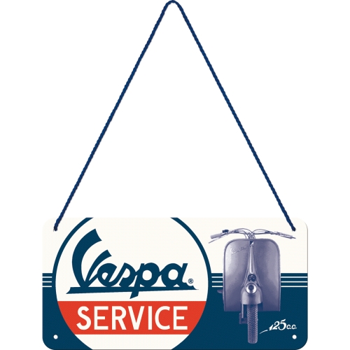 Hängeschild Vespa Service - Nostalgic-Art - 20x10 cm
