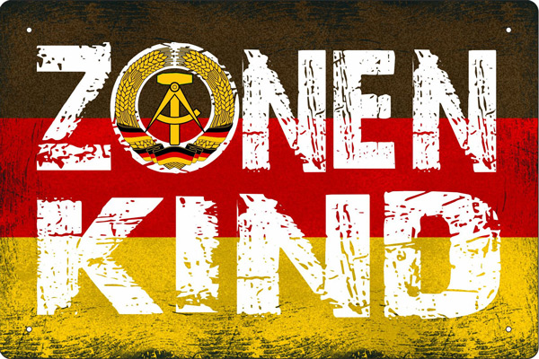 Blechschild Zonenkind - 20x30 cm