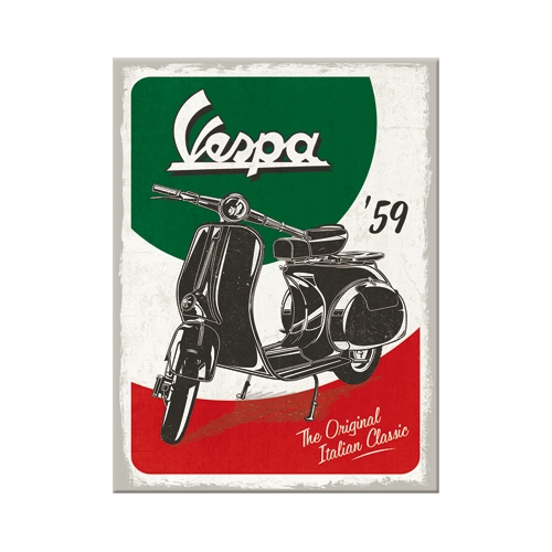 Kühlschrank-Magnet Vespa The Italian Classic - Nostalgic-Art - 6x8 cm
