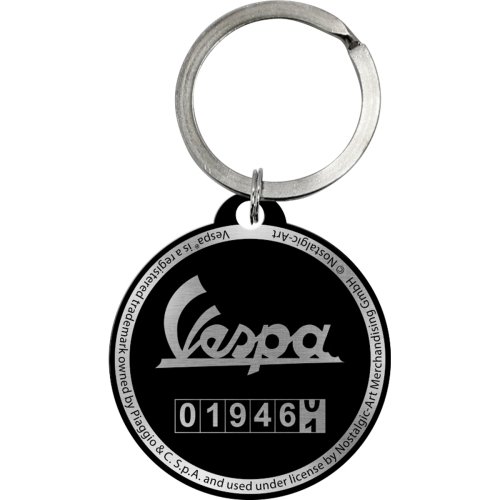 Vespa Schlüsselanhänger Tacho - Nostalgic-Art - Ø 4 cm