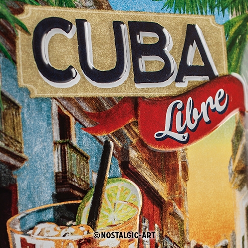 Blechschild Cuba Libre Cocktail - Nostalgic-Art - 15x20 cm