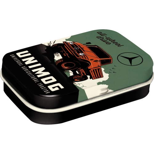 Mercedes-Benz Unimog kleine Dose Pillendose - Nostalgic-Art