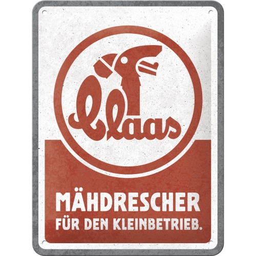 Claas Mähdrescher Blechschild - Nostalgic-Art - 15x20 cm