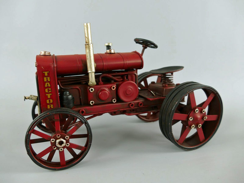 Traktor rot Blechmodell - 26 cm